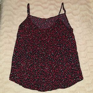 NEW Shein Black Heart Print Cami 1X